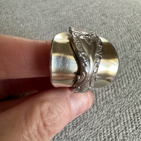 Silver Saddle Spoon Ring - Picture 7 of 15